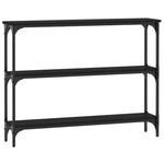 Konsollbord Svart 100X22,5X75 Cm Konstruert Tre