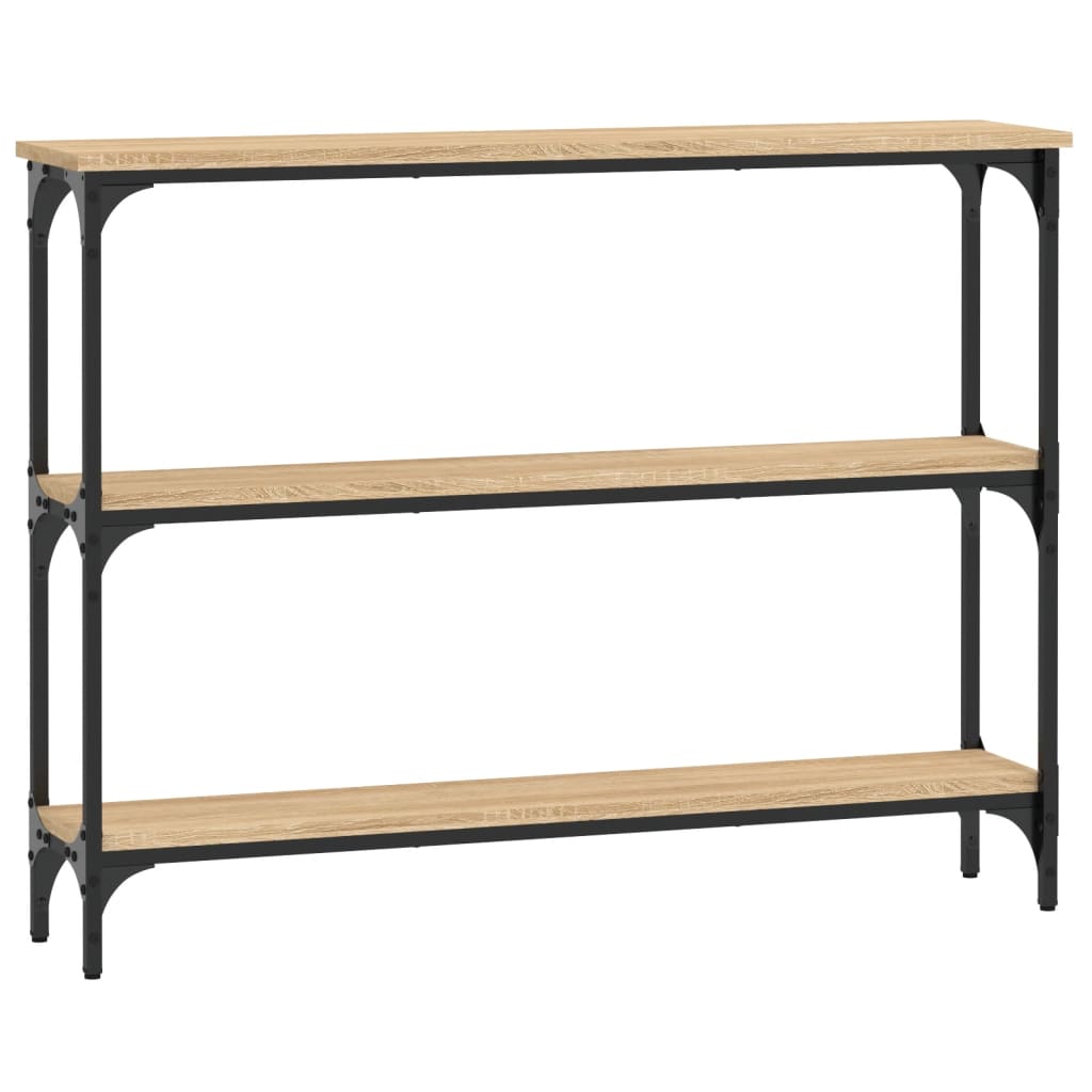 Konsollbord Sonoma Eik 100X22,5X75 Cm Konstruert Tre