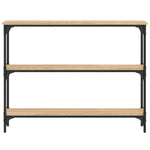 Konsollbord Sonoma Eik 100X22,5X75 Cm Konstruert Tre