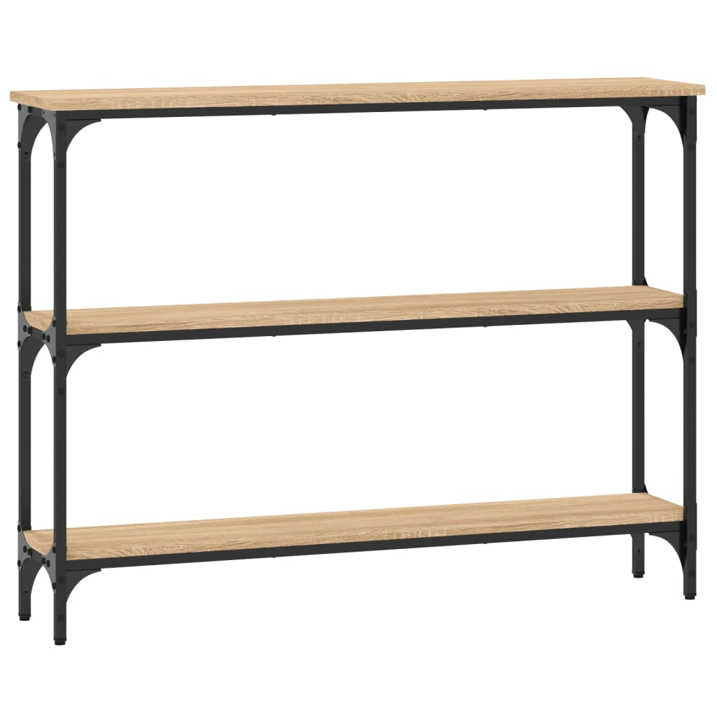 Konsollbord Sonoma Eik 100X22,5X75 Cm Konstruert Tre