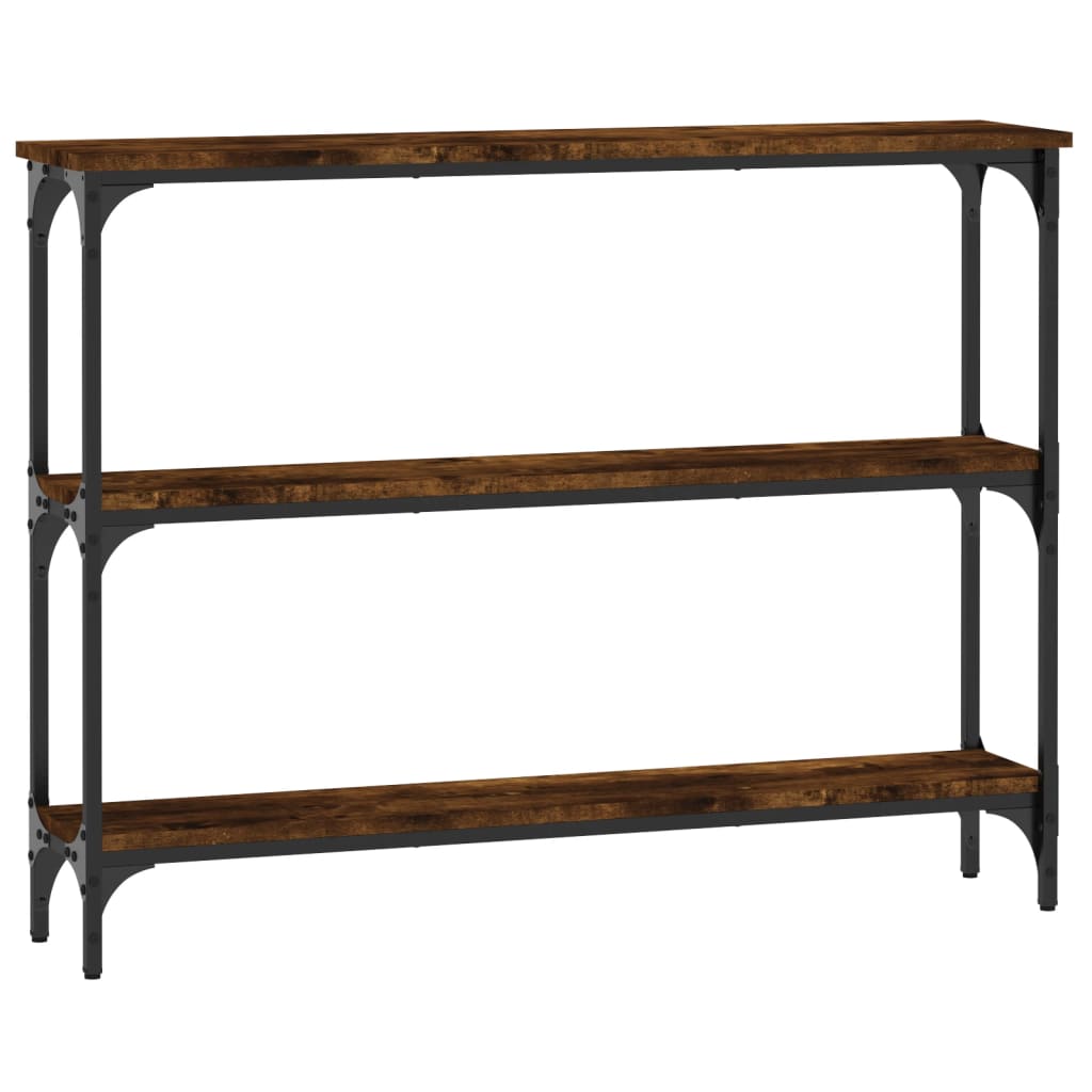 Konsollbord Røkt Eik 100X22,5X75 Cm Konstruert Tre