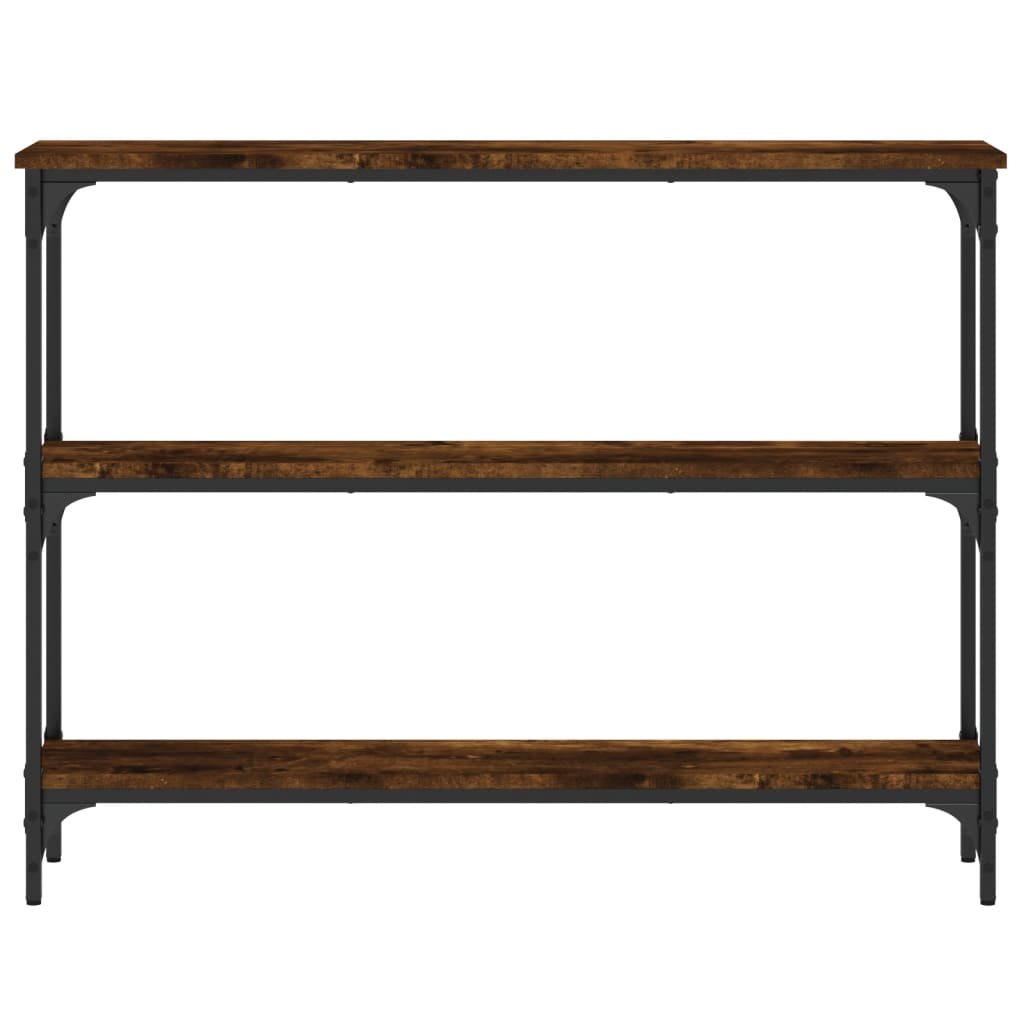 Konsollbord Røkt Eik 100X22,5X75 Cm Konstruert Tre