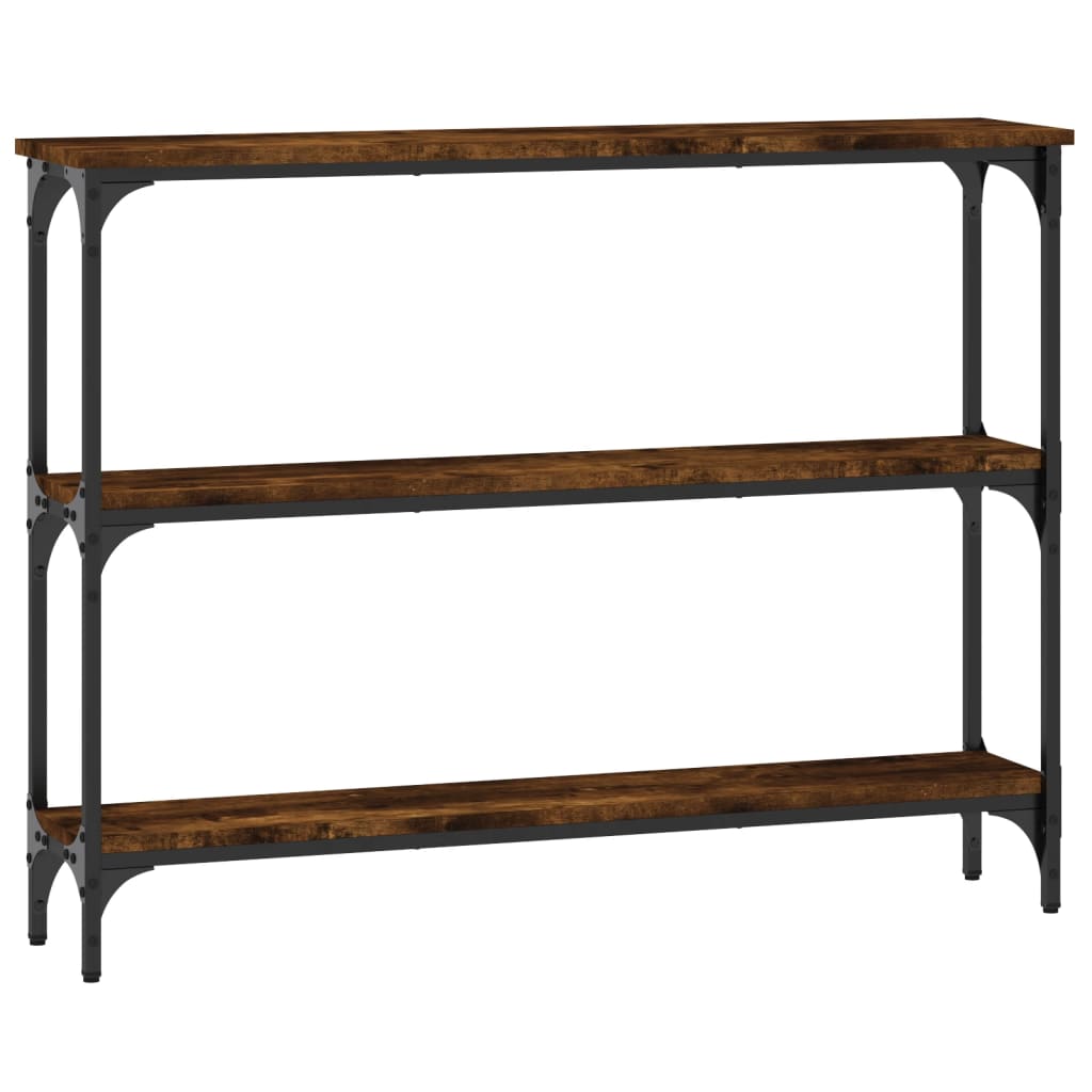 Konsollbord Røkt Eik 100X22,5X75 Cm Konstruert Tre