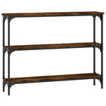 Konsollbord Røkt Eik 100X22,5X75 Cm Konstruert Tre