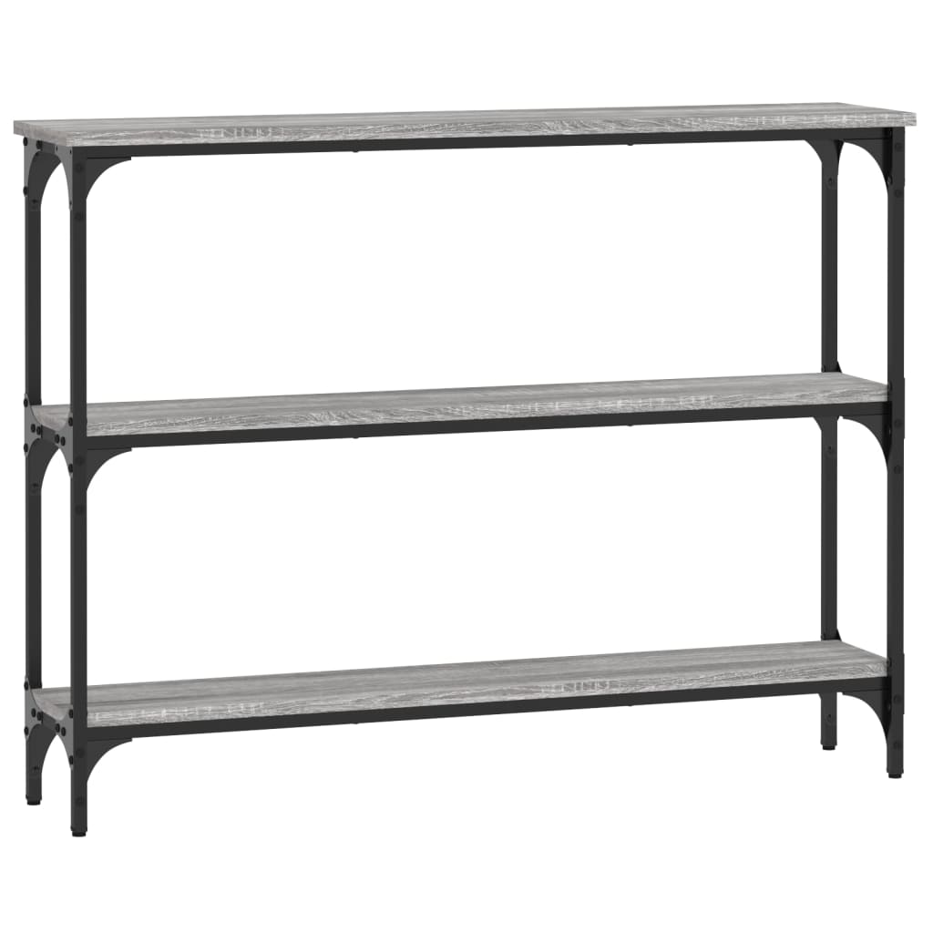 Konsollbord Grå Sonoma 100X22,5X75 Cm Konstruert Tre