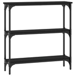 Konsollbord Svart 75X22,5X75 Cm Konstruert Tre