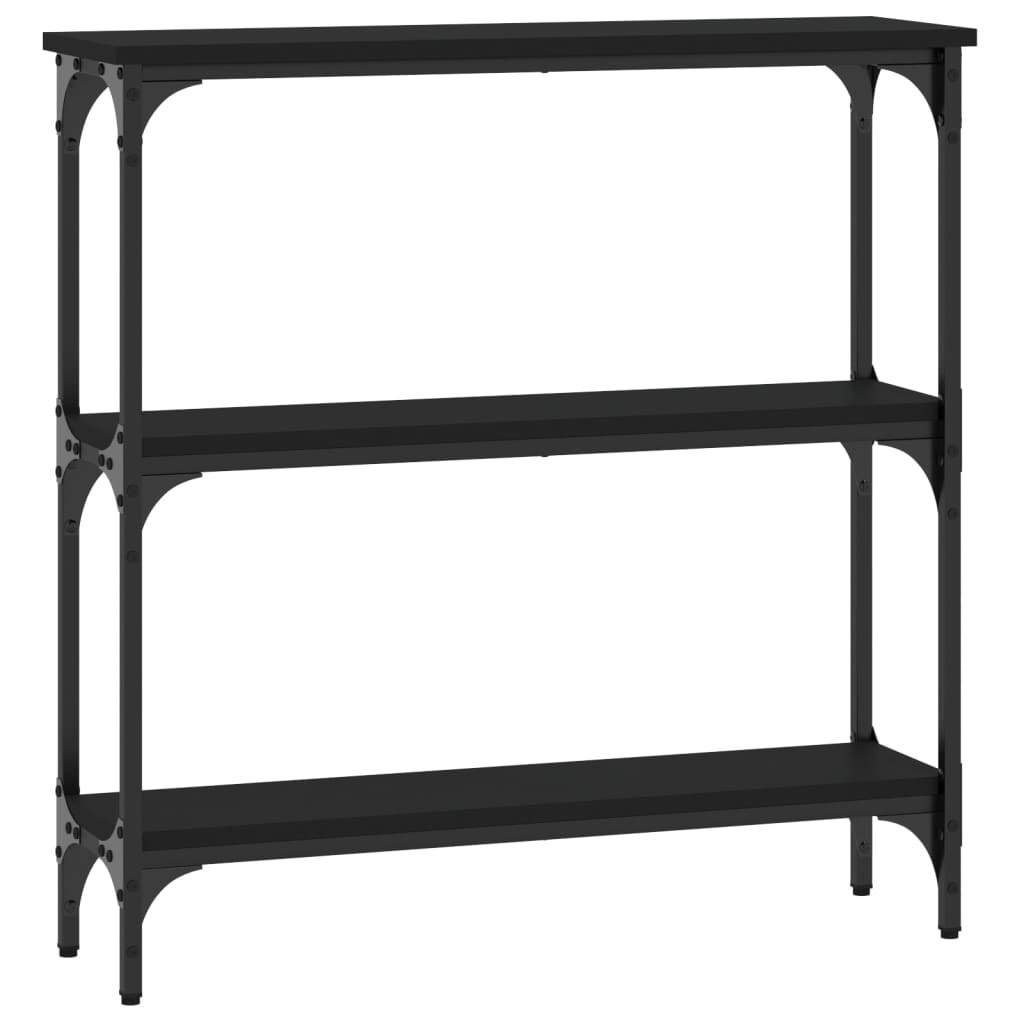 Konsollbord Svart 75X22,5X75 Cm Konstruert Tre