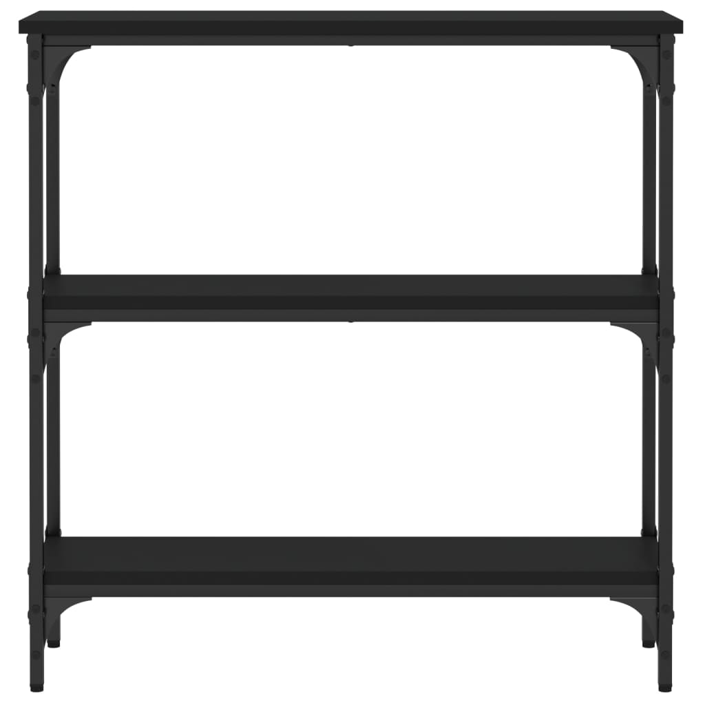 Konsollbord Svart 75X22,5X75 Cm Konstruert Tre