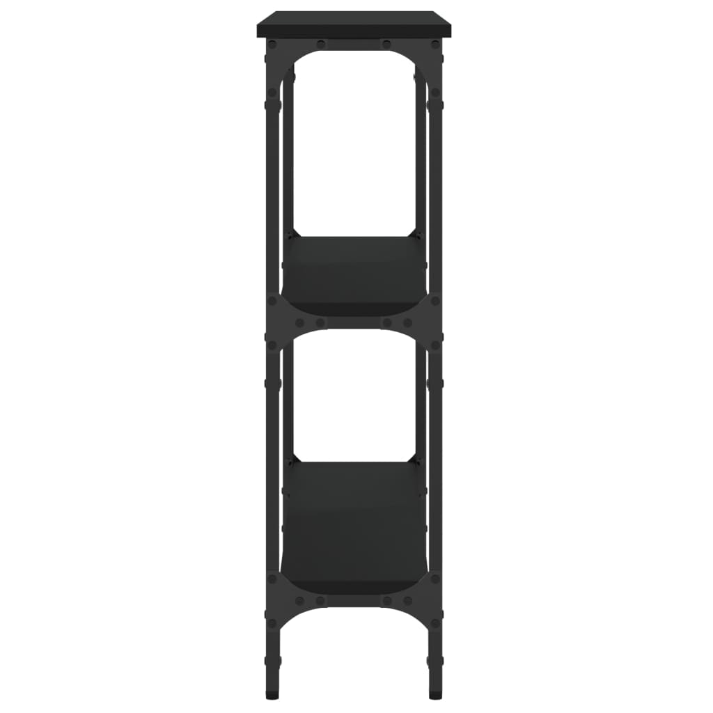 Konsollbord Svart 75X22,5X75 Cm Konstruert Tre
