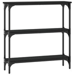Konsollbord Svart 75X22,5X75 Cm Konstruert Tre