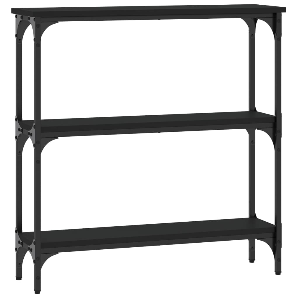 Konsollbord Svart 75X22,5X75 Cm Konstruert Tre