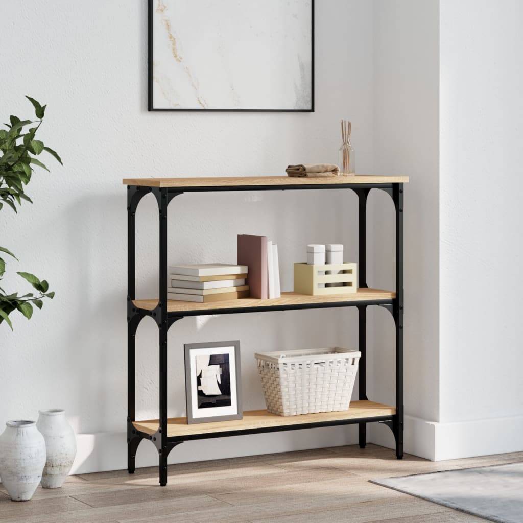 Konsollbord Sonoma Eik 75X22,5X75 Cm Konstruert Tre