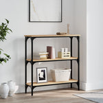 Konsollbord Sonoma Eik 75X22,5X75 Cm Konstruert Tre