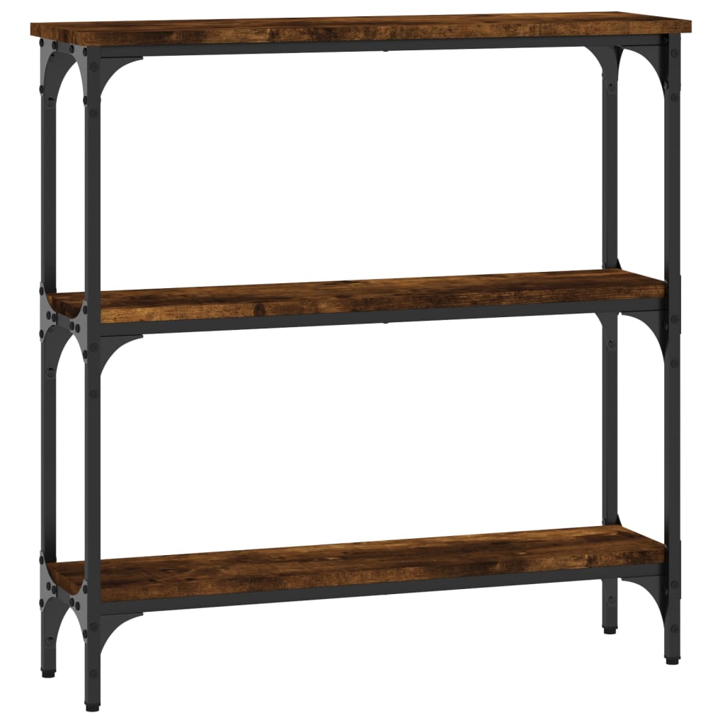 Konsollbord Røkt Eik 75X22,5X75 Cm Konstruert Tre