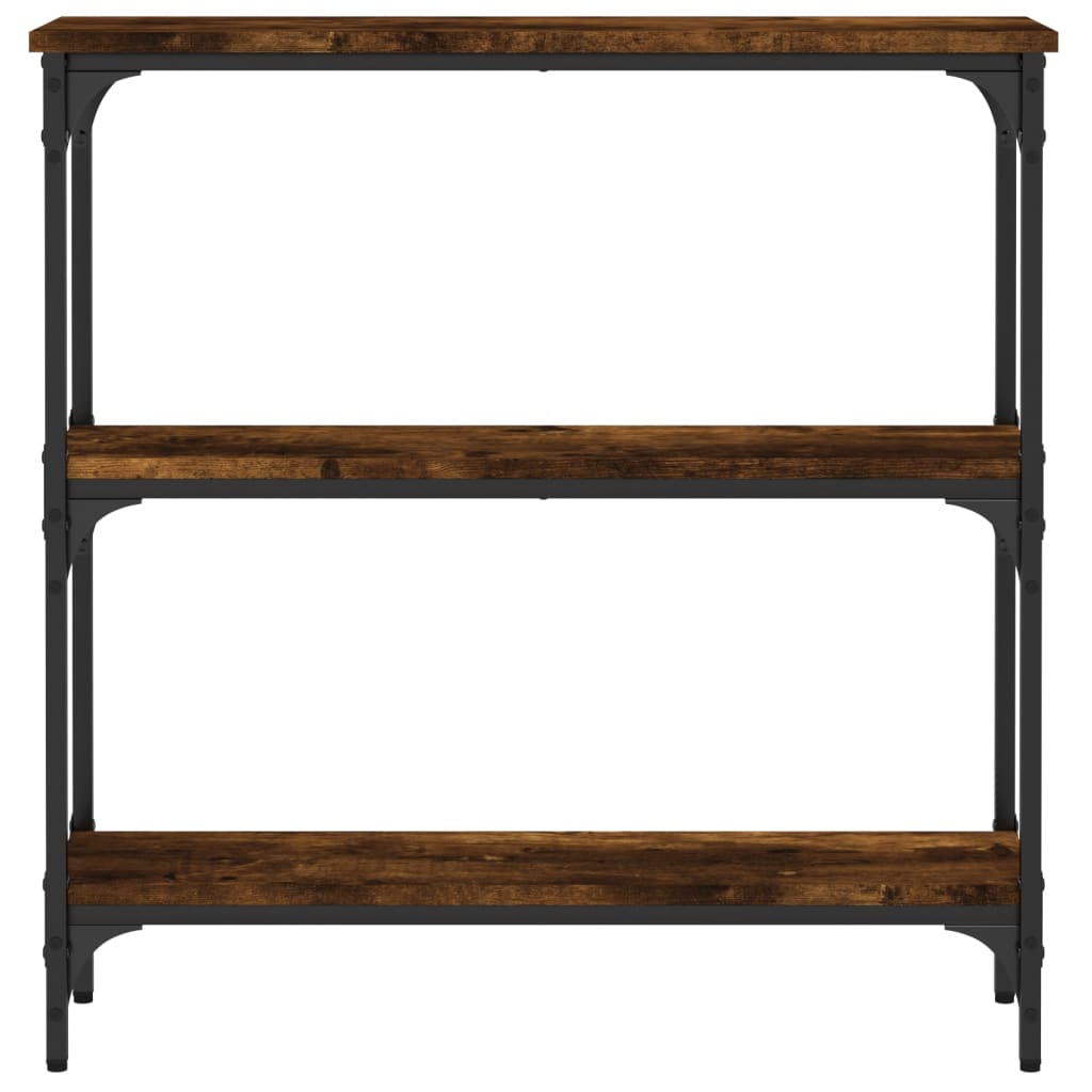 Konsollbord Røkt Eik 75X22,5X75 Cm Konstruert Tre