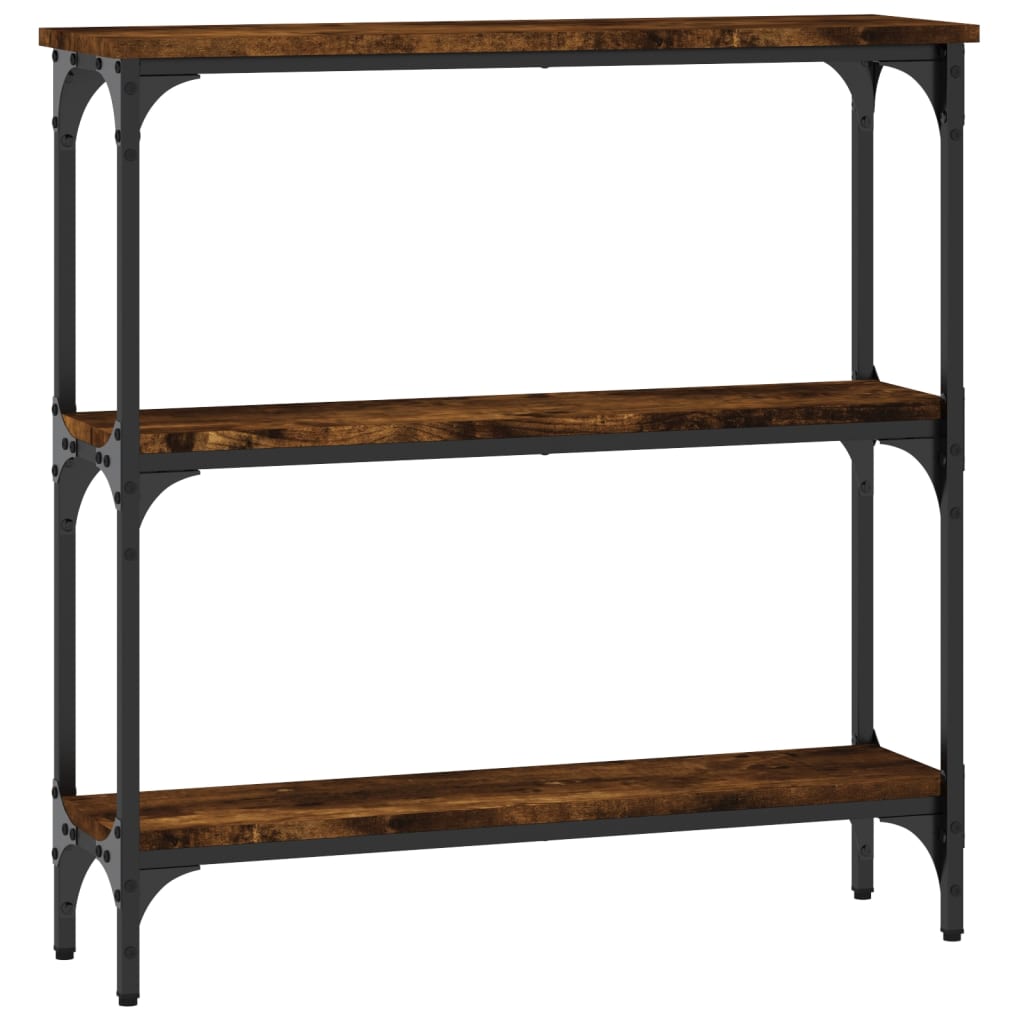 Konsollbord Røkt Eik 75X22,5X75 Cm Konstruert Tre