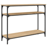 Konsollbord Sonoma Eik 100X29X75 Cm Konstruert Tre