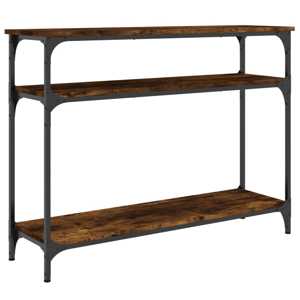 Konsollbord Røkt Eik 100X29X75 Cm Konstruert Tre