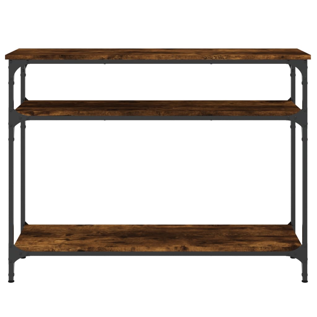 Konsollbord Røkt Eik 100X29X75 Cm Konstruert Tre