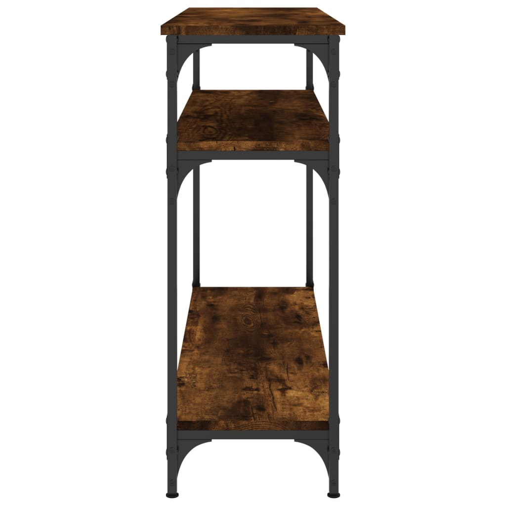 Konsollbord Røkt Eik 100X29X75 Cm Konstruert Tre