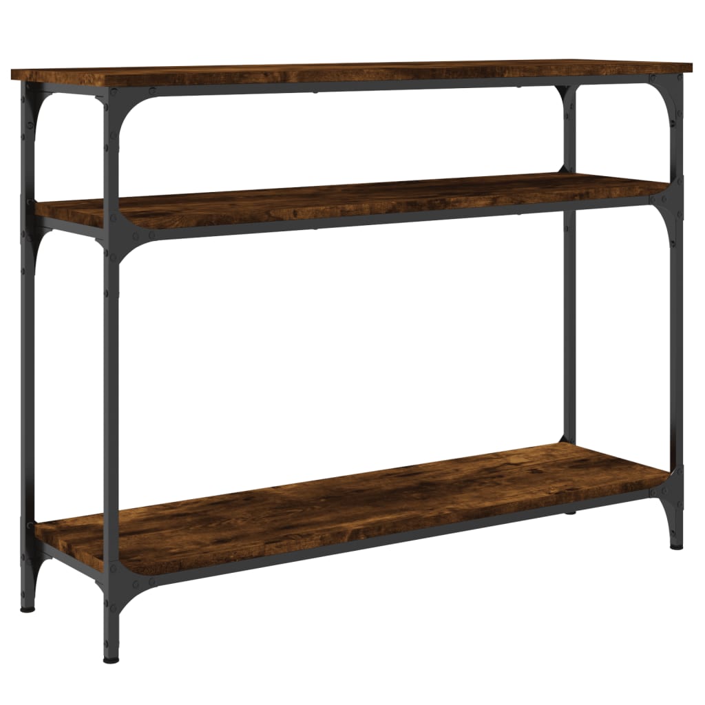 Konsollbord Røkt Eik 100X29X75 Cm Konstruert Tre