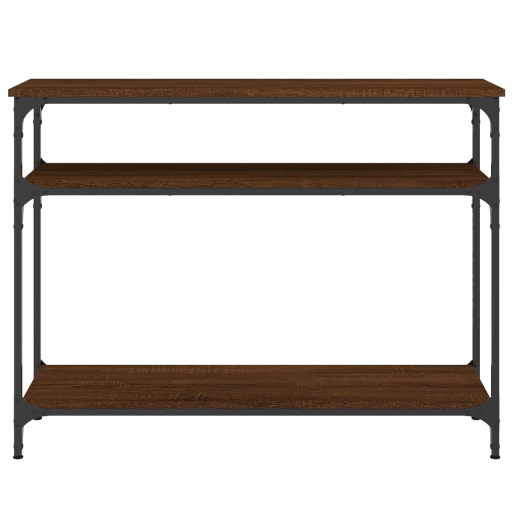 Konsollbord Brun Eik 100X29X75 Cm Konstruert Tre