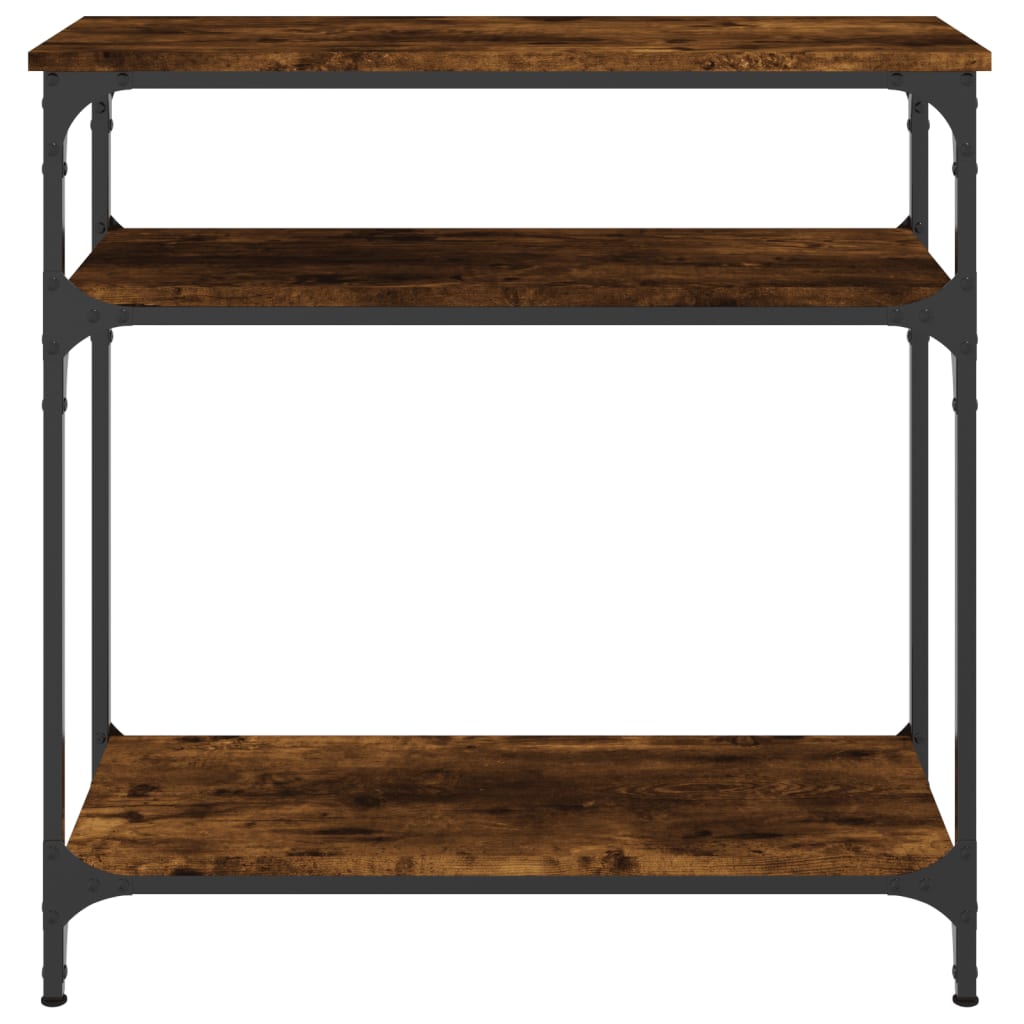 Konsollbord Røkt Eik 75X29X75 Cm Konstruert Tre