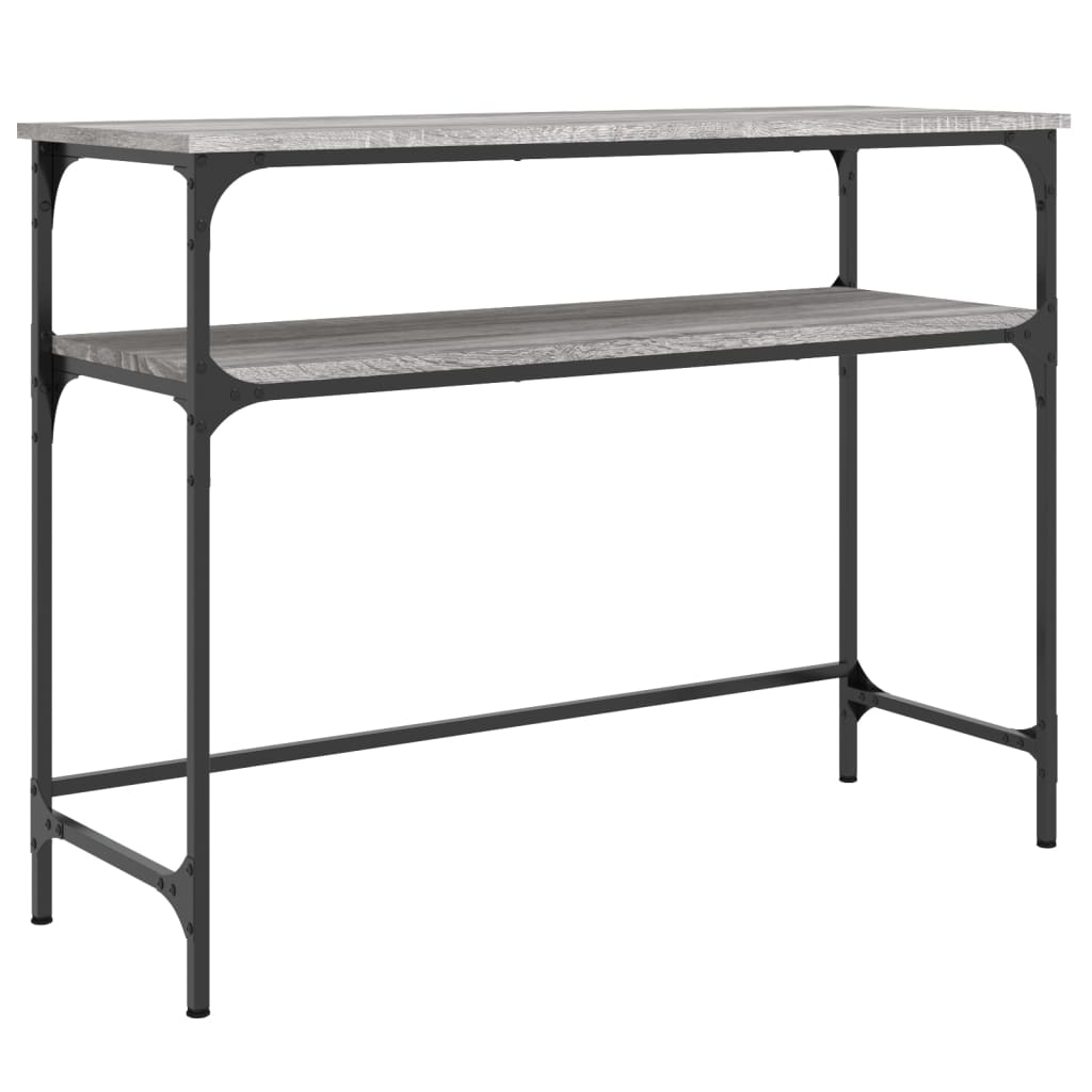 Konsollbord Grå Sonoma 100X35,5X75 Cm Konstruert Tre