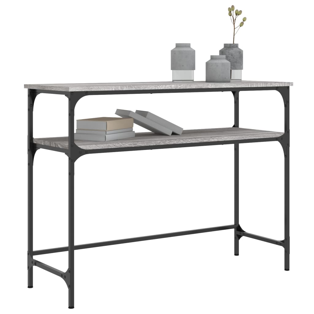 Konsollbord Grå Sonoma 100X35,5X75 Cm Konstruert Tre