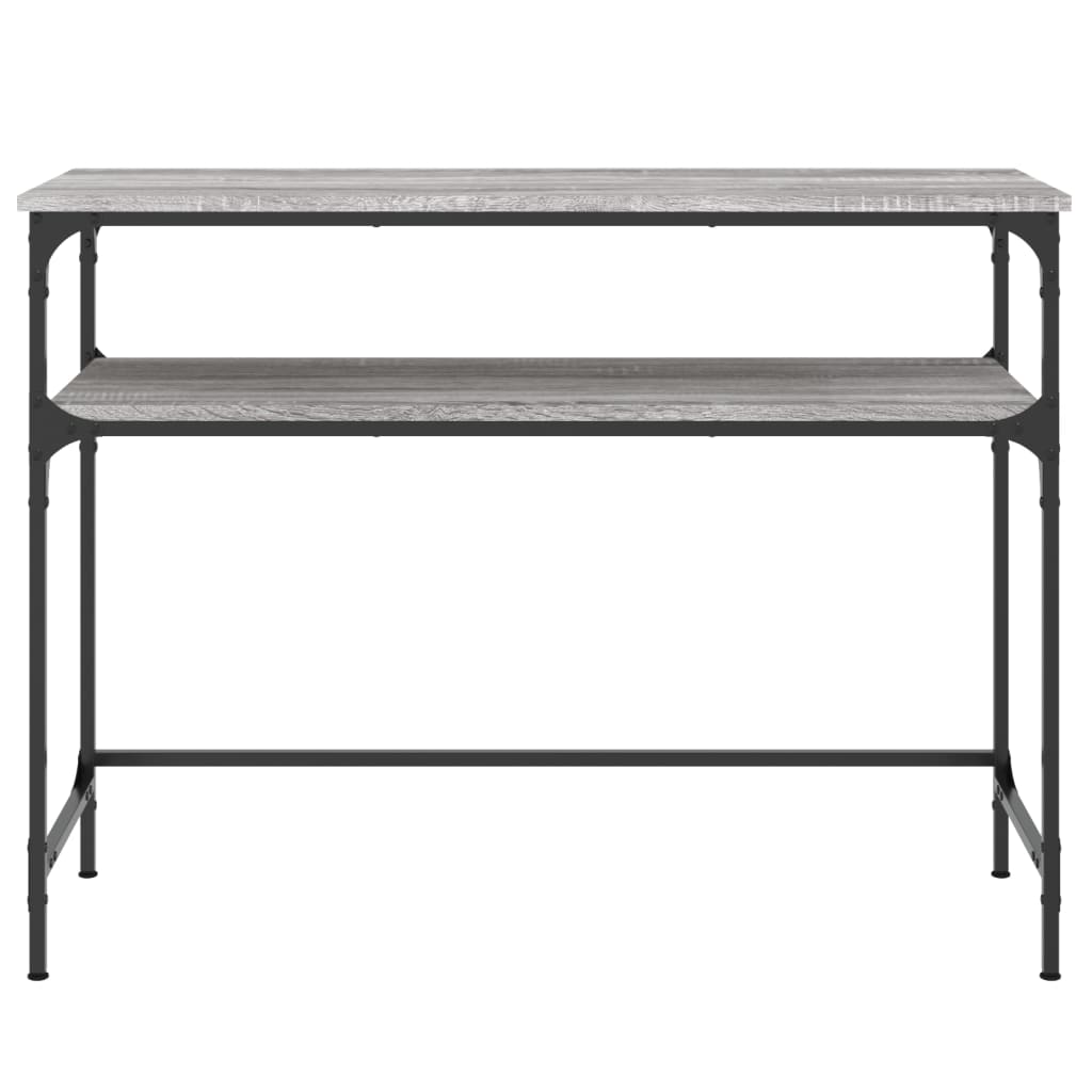 Konsollbord Grå Sonoma 100X35,5X75 Cm Konstruert Tre