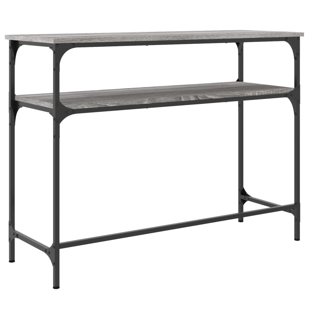 Konsollbord Grå Sonoma 100X35,5X75 Cm Konstruert Tre