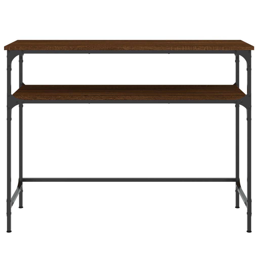 Konsollbord Brun Eik 100X35,5X75 Cm Konstruert Tre