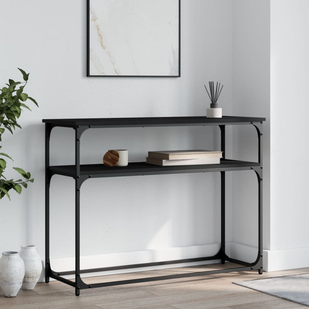 Konsollbord Svart 100X35,5X75 Cm Konstruert Tre