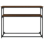 Konsollbord Brun Eik 100X35,5X75 Cm Konstruert Tre