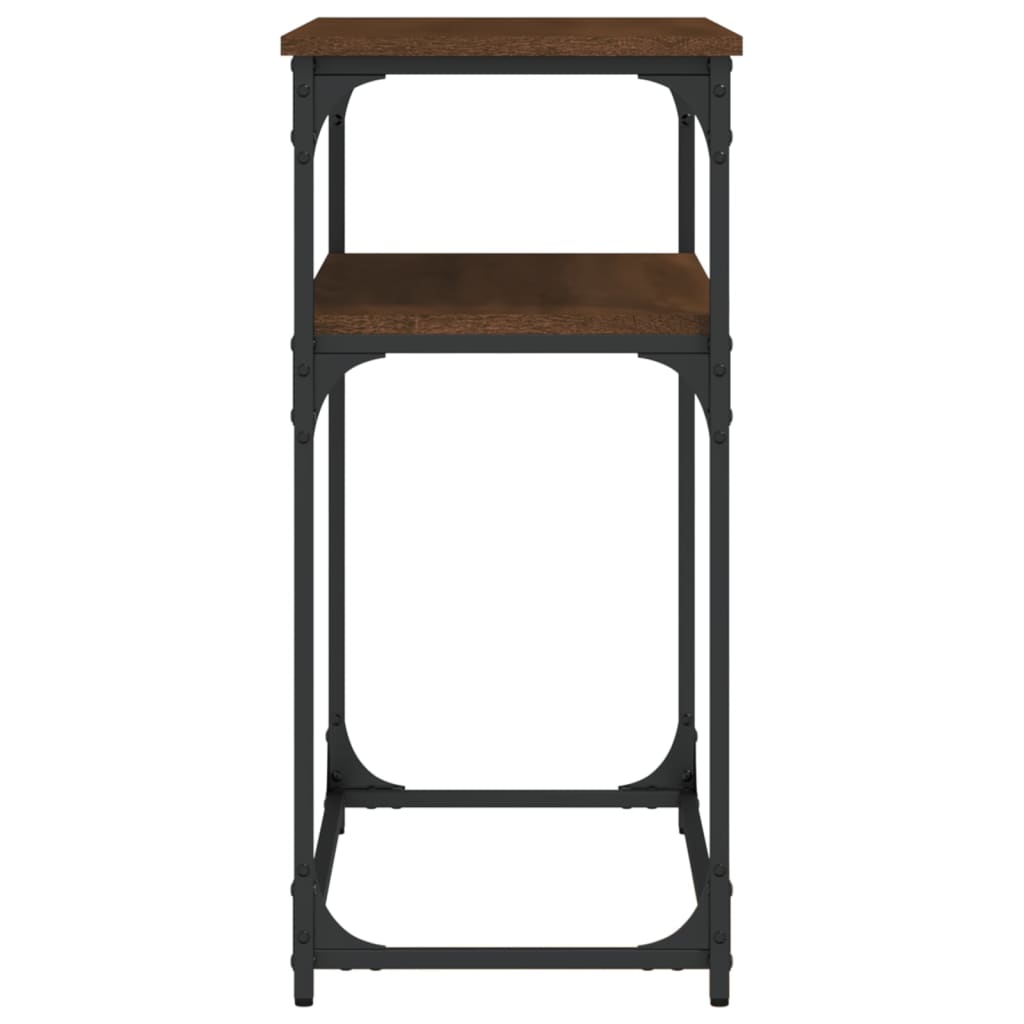 Konsollbord Brun Eik 100X35,5X75 Cm Konstruert Tre