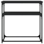 Konsollbord Svart 75X35,5X75 Cm Konstruert Tre