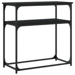 Konsollbord Svart 75X35,5X75 Cm Konstruert Tre