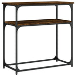 Konsollbord Røkt Eik 75X35,5X75 Cm Konstruert Tre