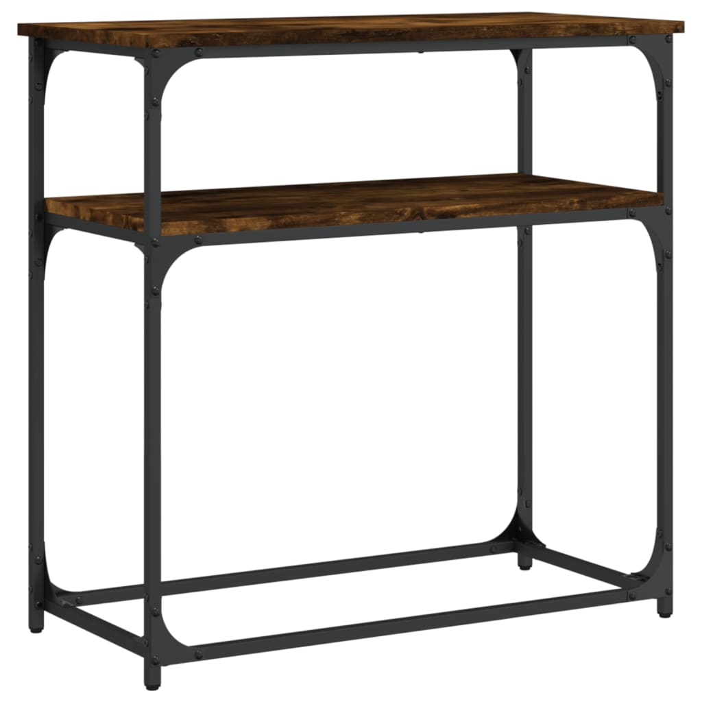 Konsollbord Røkt Eik 75X35,5X75 Cm Konstruert Tre
