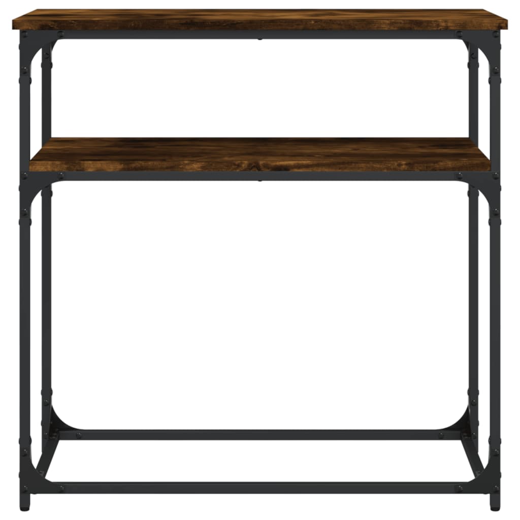 Konsollbord Røkt Eik 75X35,5X75 Cm Konstruert Tre