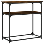 Konsollbord Røkt Eik 75X35,5X75 Cm Konstruert Tre