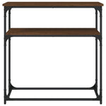 Konsollbord Brun Eik 75X35,5X75 Cm Konstruert Tre