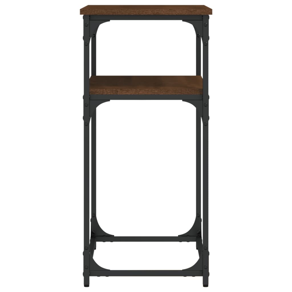 Konsollbord Brun Eik 75X35,5X75 Cm Konstruert Tre