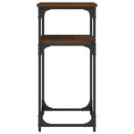 Konsollbord Brun Eik 75X35,5X75 Cm Konstruert Tre