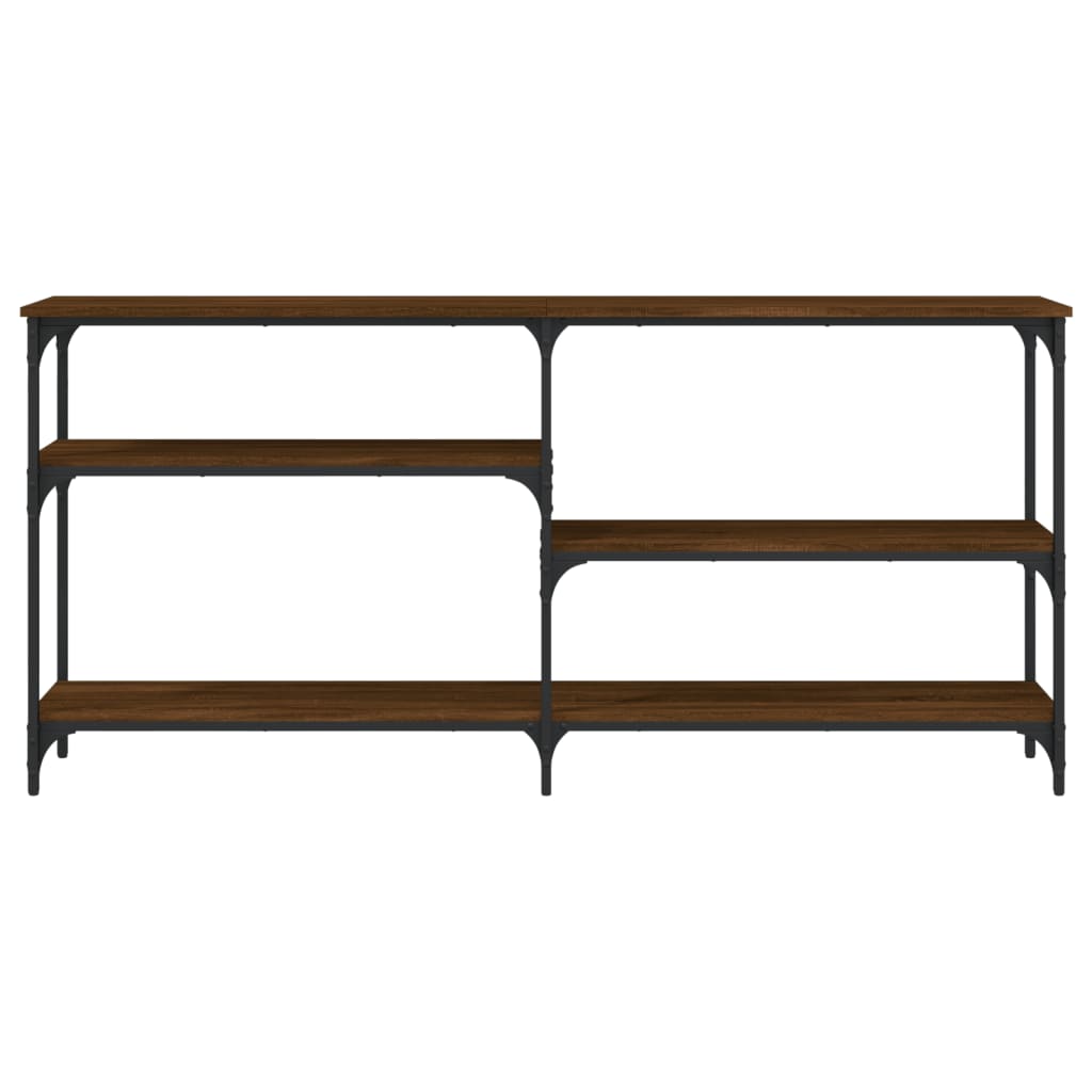 Konsollbord Brun Eik 160X29X75 Cm Konstruert Tre