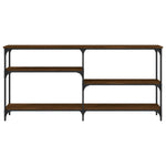 Konsollbord Brun Eik 160X29X75 Cm Konstruert Tre