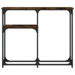 Konsollbord Røkt Eik 90X22,5X75 Cm Konstruert Tre