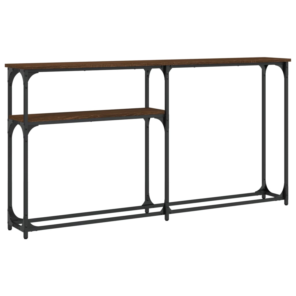 Konsollbord Røkt Eik 145X22,5X75 Cm Konstruert Tre