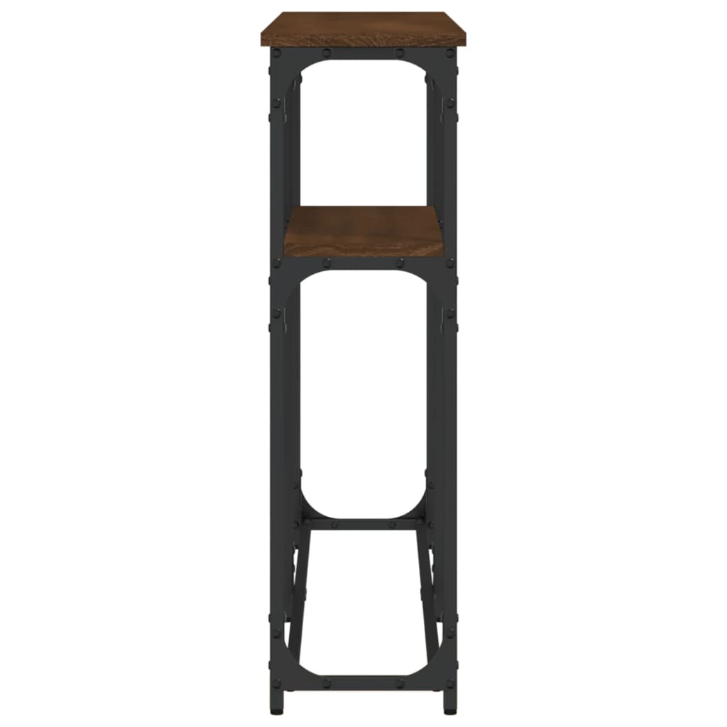 Konsollbord Røkt Eik 145X22,5X75 Cm Konstruert Tre
