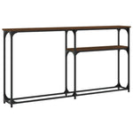 Konsollbord Røkt Eik 145X22,5X75 Cm Konstruert Tre